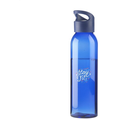 Kunststof Waterfles Met Schroefdop (650 Ml) Blauw