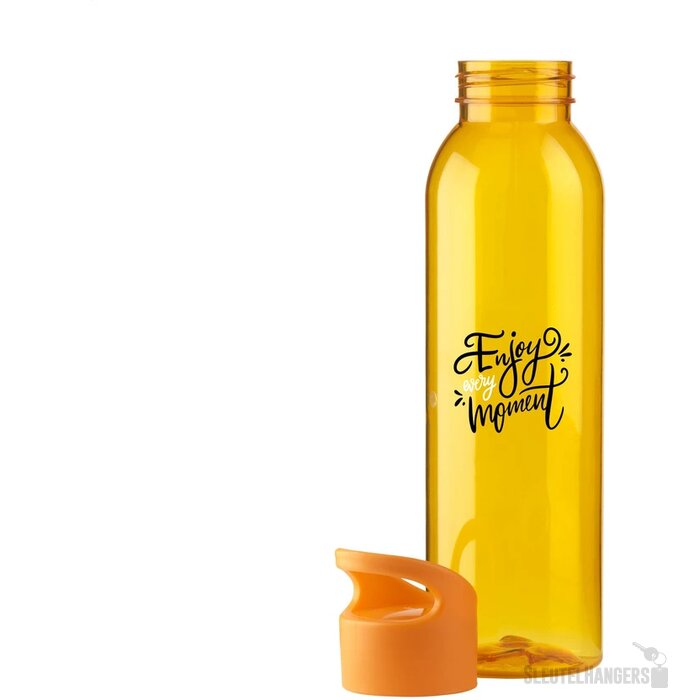 Kunststof Waterfles Met Schroefdop (650 Ml) Oranje