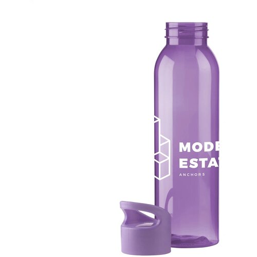 Kunststof Waterfles Met Schroefdop (650 Ml) Paars