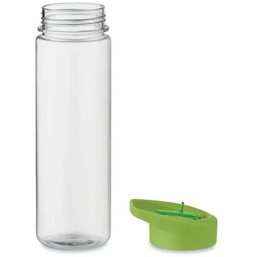 RPET waterfles met rietje (650 ml) Limoengroen