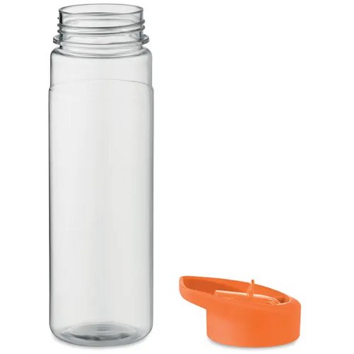 RPET waterfles met rietje (650 ml) Oranje