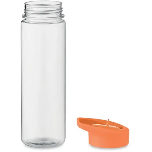 RPET waterfles met rietje (650 ml) Oranje