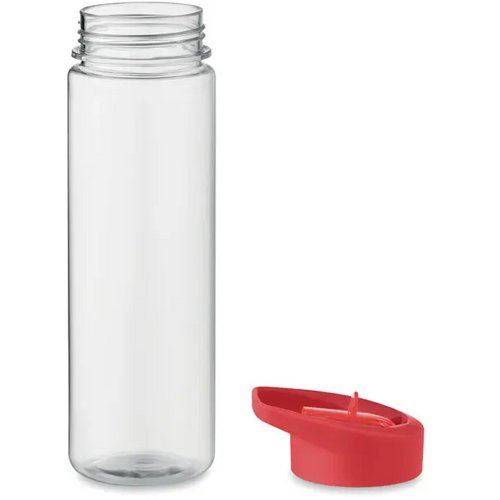 RPET waterfles met rietje (650 ml) Rood
