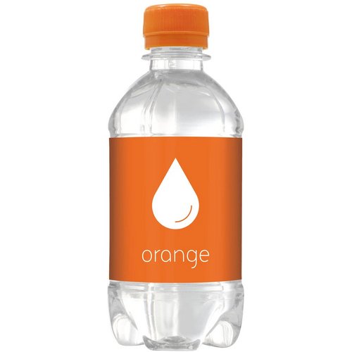 Flesje bronwater met draaidop (330 ml) Oranje