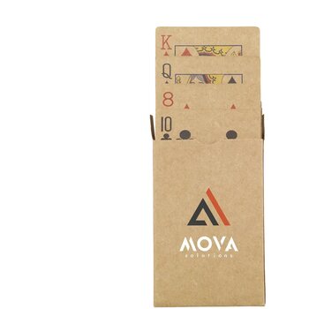 Speelkaarten Van Gerecycled Kraftpapier Zwart/Bruin
