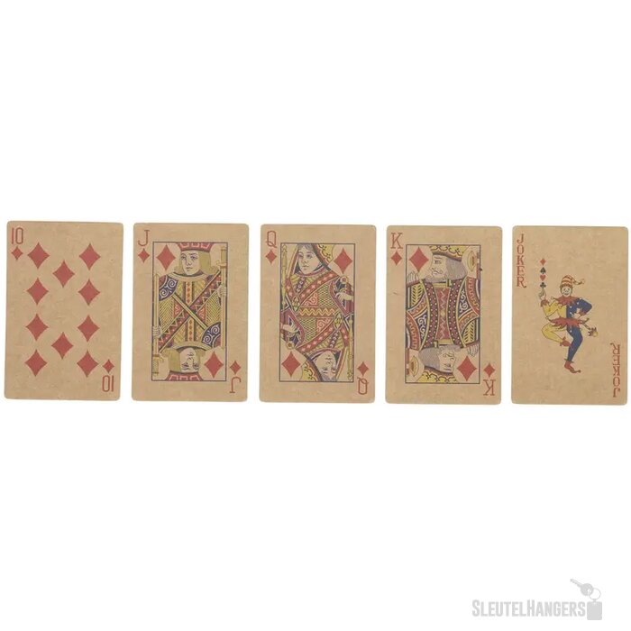 Speelkaarten Van Gerecycled Kraftpapier Zwart/Bruin