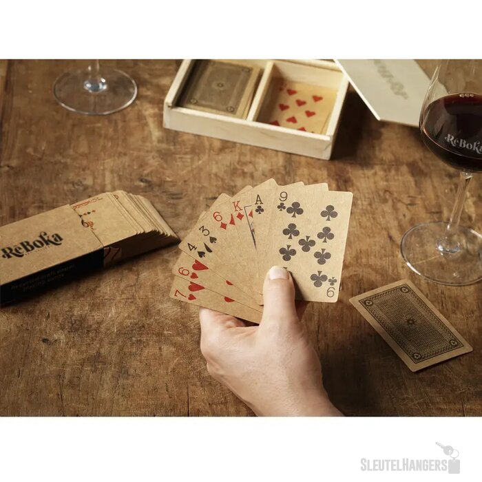 Speelkaarten Van Gerecycled Kraftpapier Zwart/Bruin