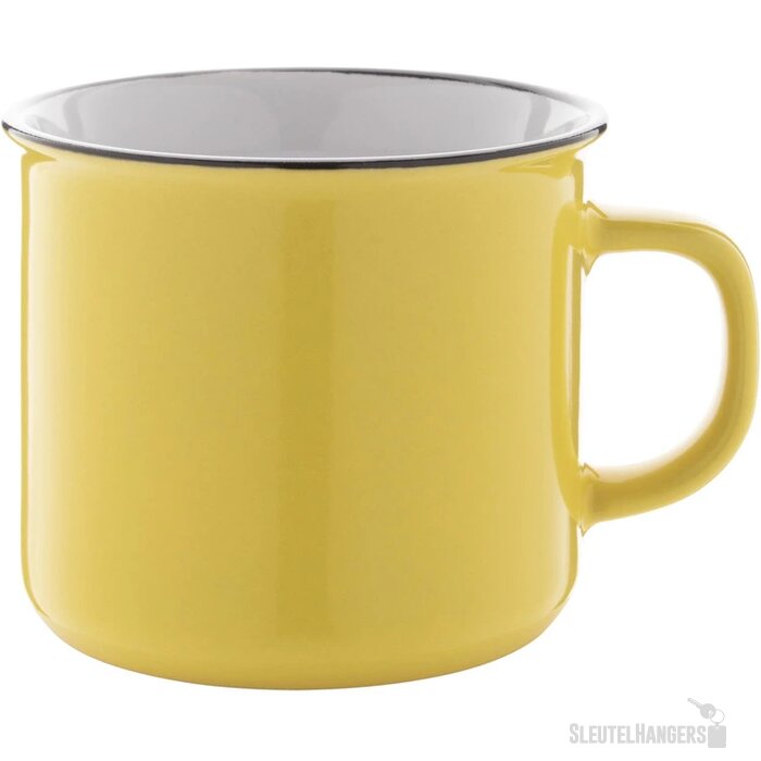 Vintage Mok Geel