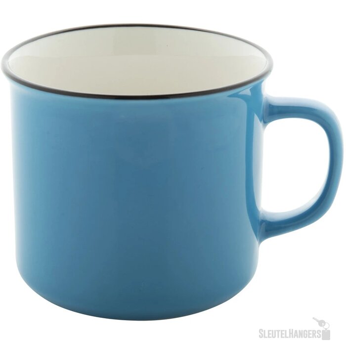 Vintage Mok Lichtblauw