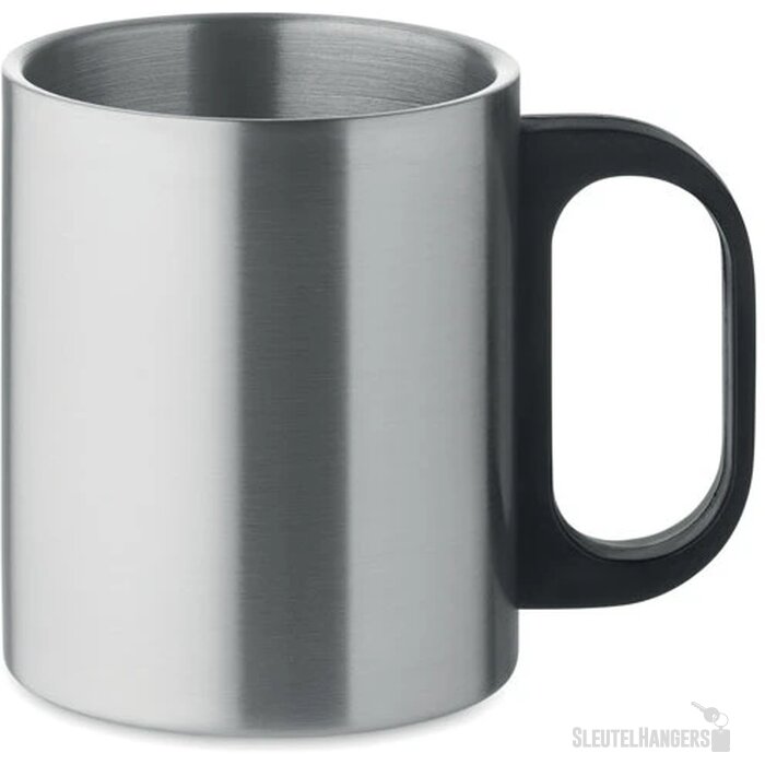 Dubbelwandige mok Zilver