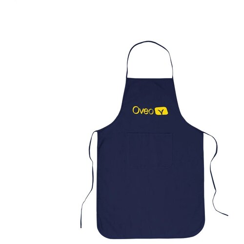 Katoenen Schort Met Zak Blauw