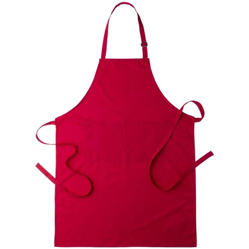 Schort met voorvakken Rood