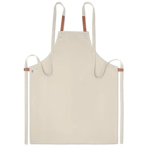 Luxe schort van organische katoen Beige