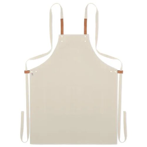 Luxe schort van organische katoen Beige