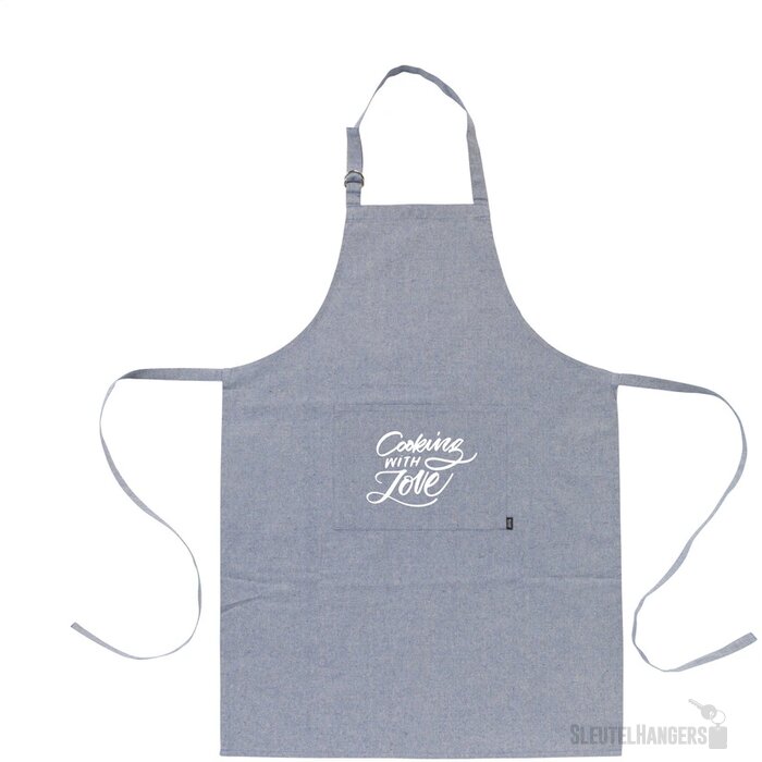 Eco Schort Van Gemêleerd Katoen Blauw