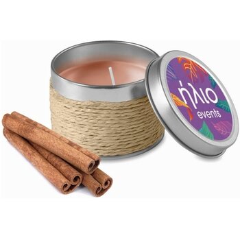 Geurkaars in blikje Beige