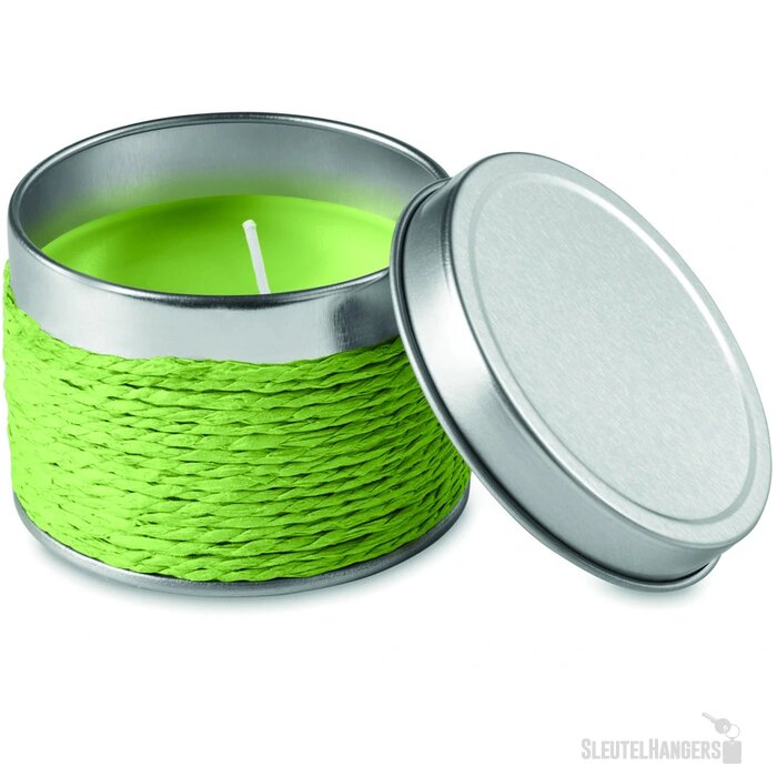 Geurkaars in blikje Limoengroen