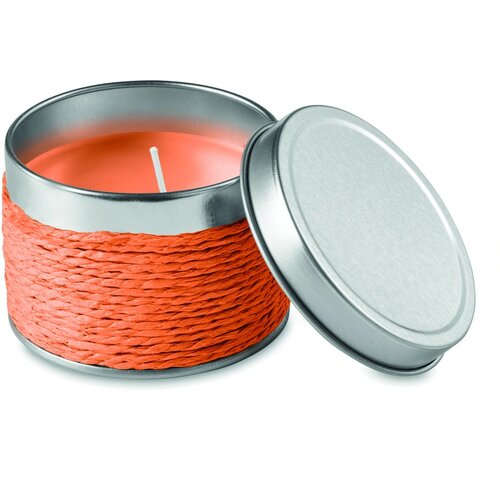 Geurkaars in blikje Oranje