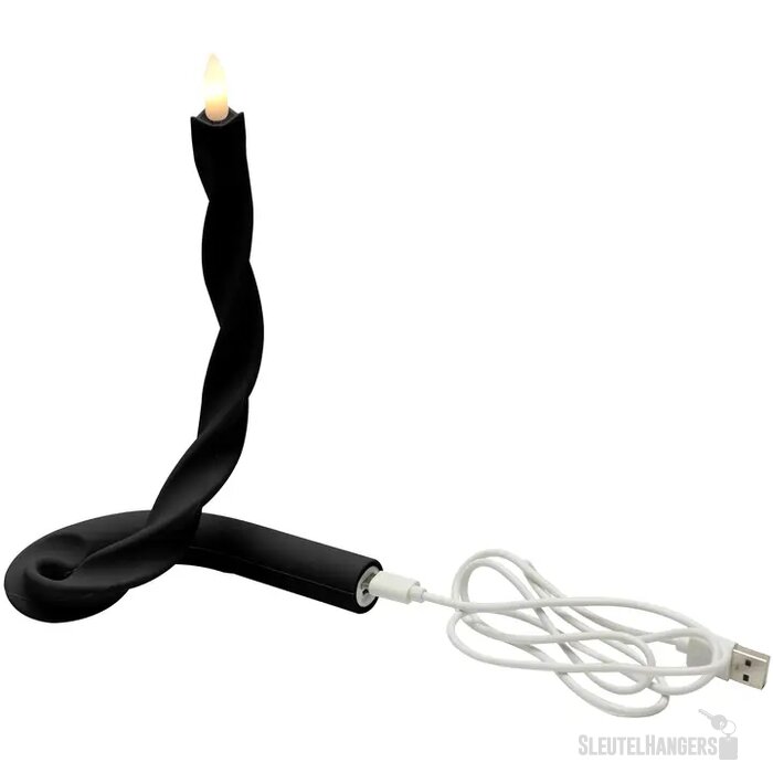 Flexibele LED Kaars Zwart