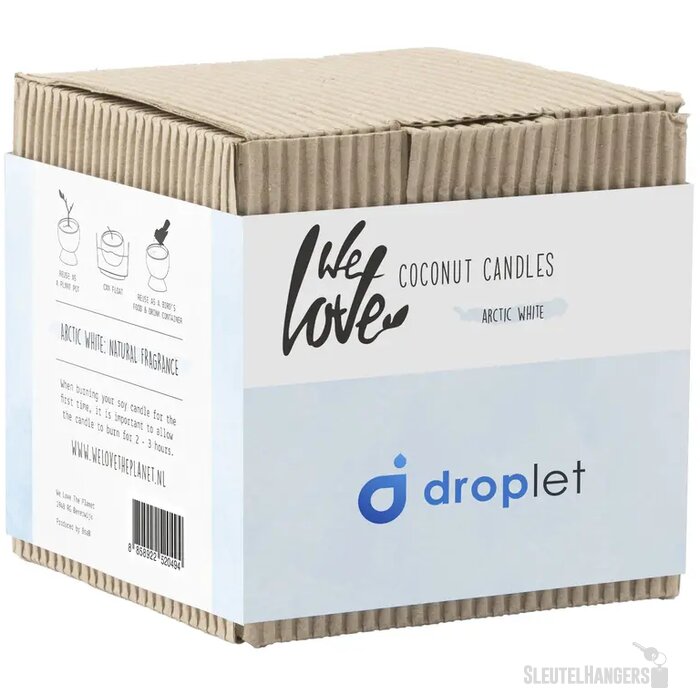 We Love The Planet Coconut Candle Kaars Wit