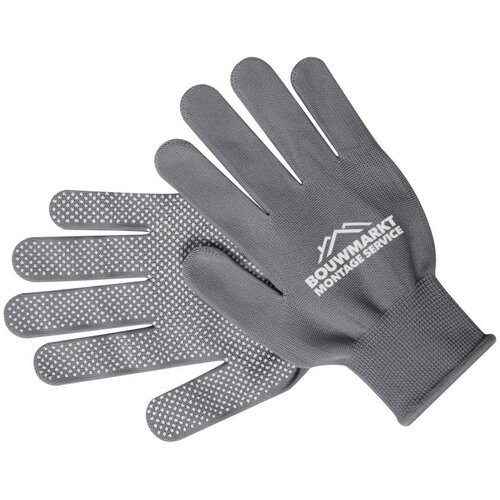 Handschoenen Met Anti-Slip Coating Grijs