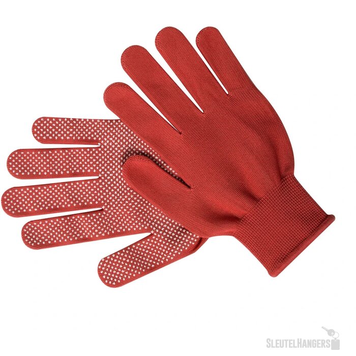 Handschoenen Met Anti-Slip Coating Rood