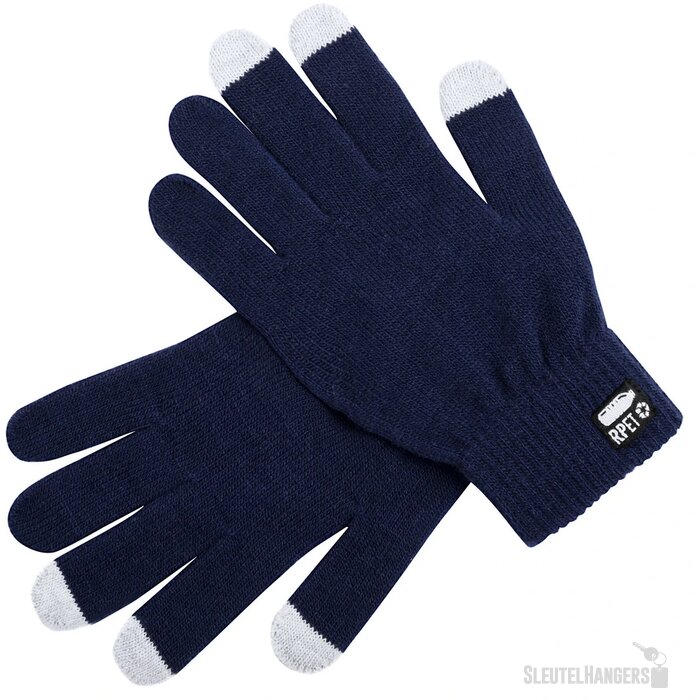 Rpet Touchscreen Handschoenen Blauw