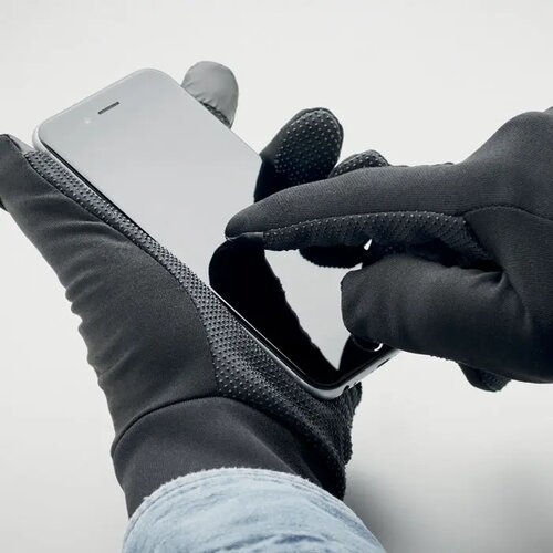 Sporthandschoenen met touchfunctie Zwart
