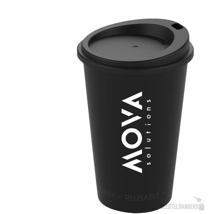 Kunststof Koffiebeker To Go (300 Ml) Zwart