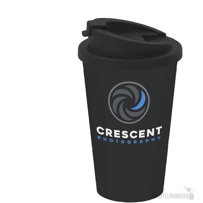Herbruikbare Koffie To Go Beker (350 Ml) Zwart