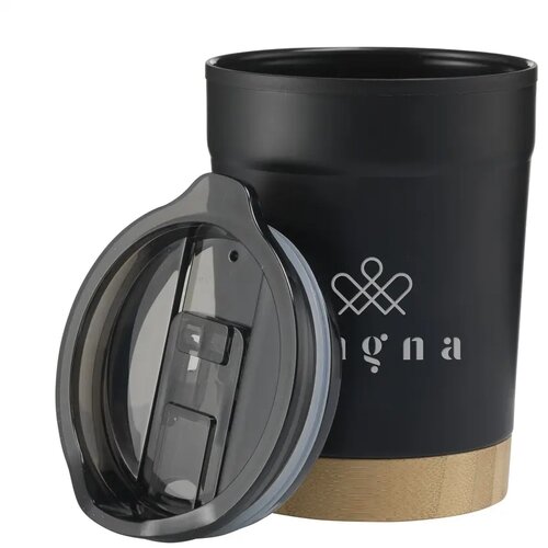 Gerecycled Rvs Koffie To Go Beker (350 Ml) Zwart