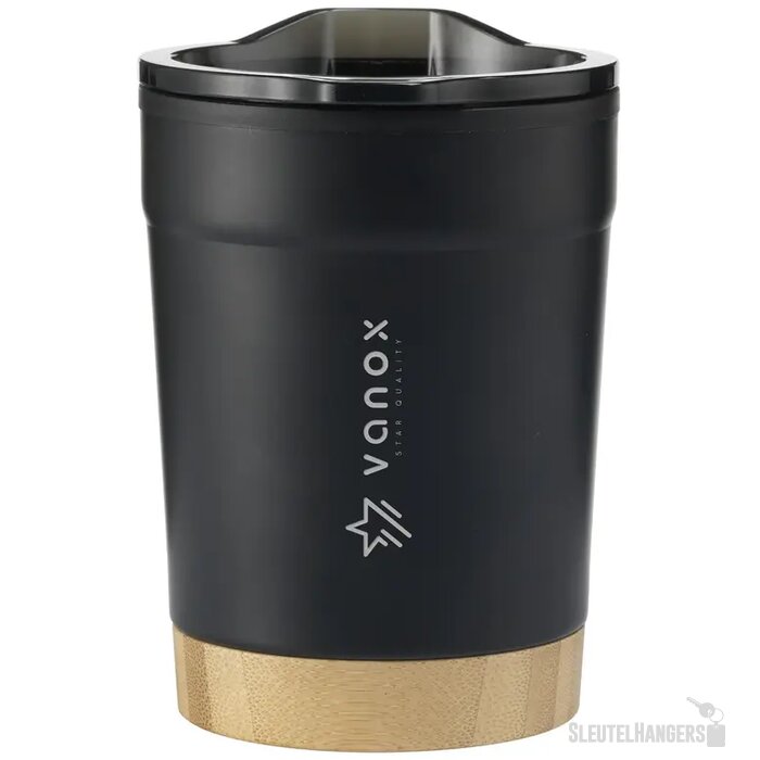 Gerecycled Rvs Koffie To Go Beker (350 Ml) Zwart