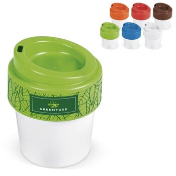 Goedkope koffiebeker to go (240 ml) Wit
