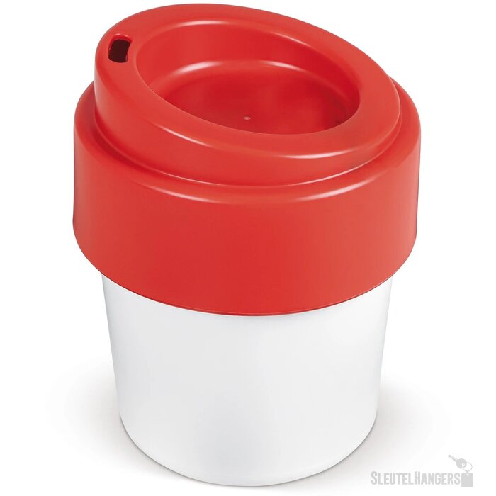 Goedkope koffiebeker to go (240 ml) Rood