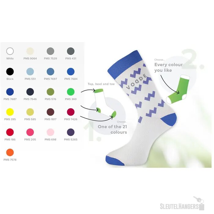 Gerecyclede Sokken Sportdesign Veelkleurig