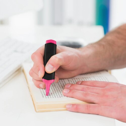 Goedkope tekstmarker Roze