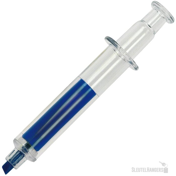 Markeerstift in spuit-vorm Blauw