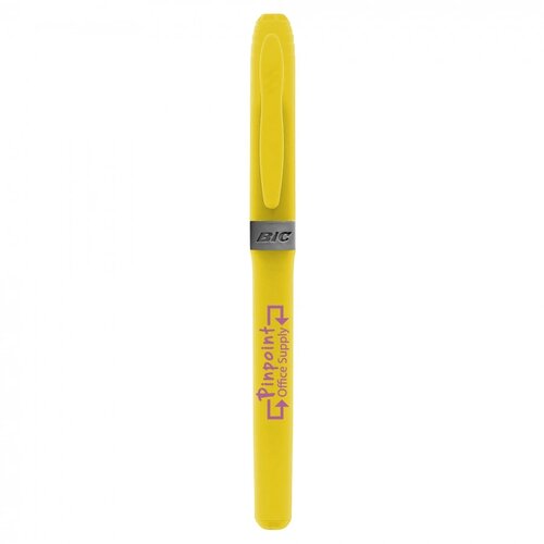 BIC Brite Liner Grip Markeerstift Geel