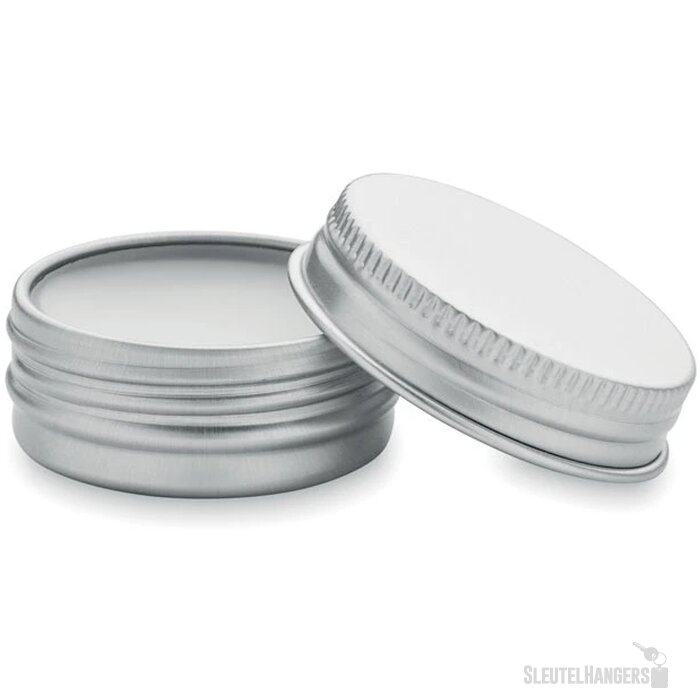 Vegan lippenbalsem in blikje Wit