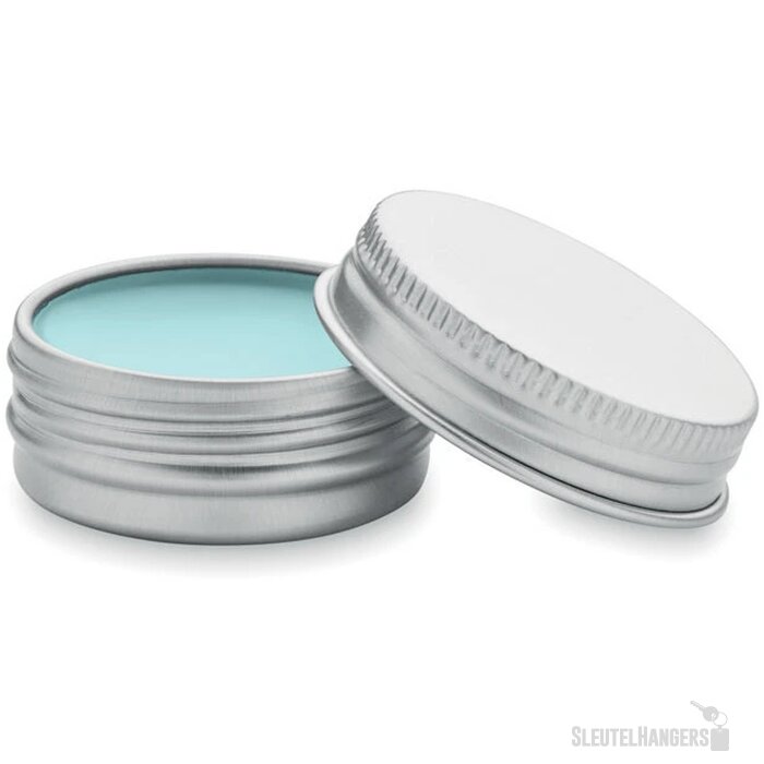 Vegan lippenbalsem in blikje Lichtblauw