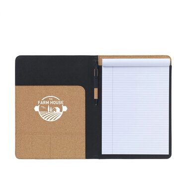 Eco Schrijfmap Met Kurk Touch (A4) Bruin