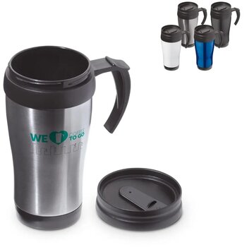 Auto thermosbeker (350 ml) Zilver Auto thermosbeker (350 ml) Zilver