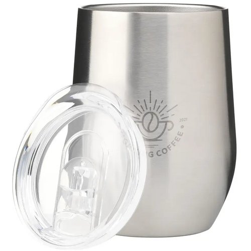 Gerecyclede Rvs Thermosbeker (350 Ml) Zilver