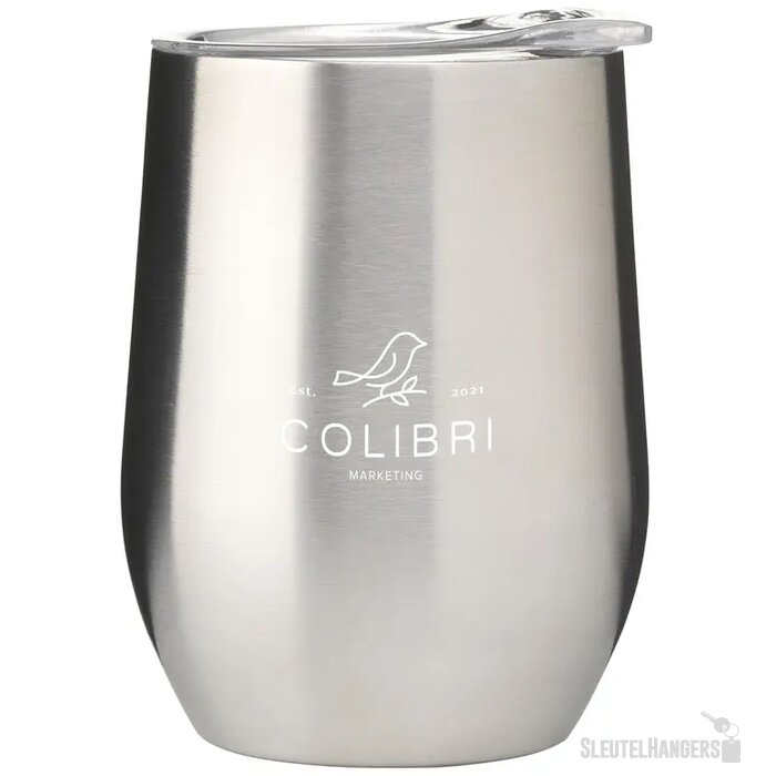 Gerecyclede Rvs Thermosbeker (350 Ml) Zilver