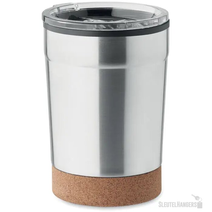 Dubbelwandige travel mug (300 ml) Zilver