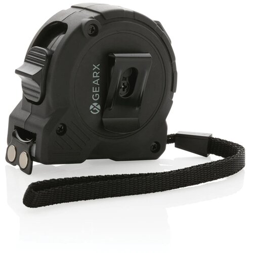 Gear X 5M meetlint met snel/langzaam retract zwart