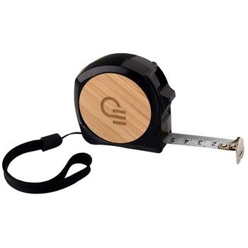 5M Rolmaat Met Bamboe Afwerking Zwart 5M Rolmaat Met Bamboe Afwerking Zwart