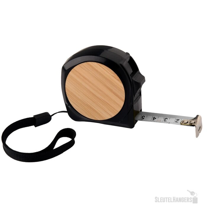 5M Rolmaat Met Bamboe Afwerking Zwart