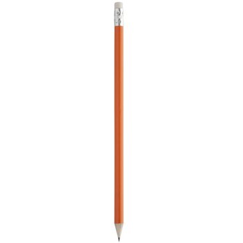 Geslepen Potlood Met Witte Gum Oranje Geslepen Potlood Met Witte Gum Oranje