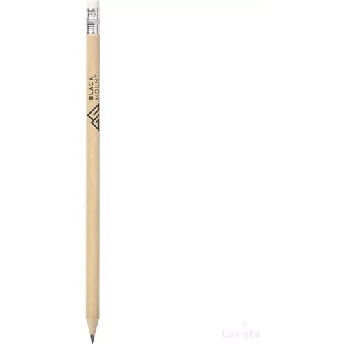 Geslepen Potlood Met Witte Gum Beige